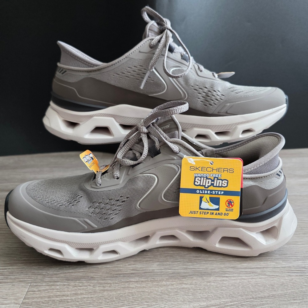 Skechers Hands Free Slip-ins Glide-Step Altus Dark Taupe 150510 Womens 8.5 NEW